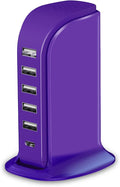 iPhone Charger Fast Charging Upoy, 6 Ports USB Blocks, Power Adapter 1 USB C + by TechGadgetsInYourMind