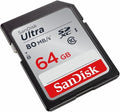 SanDisk Ultra 64GB Class 10 SDXC UHS-I Memory Card up to 80MB/s by Sandisk