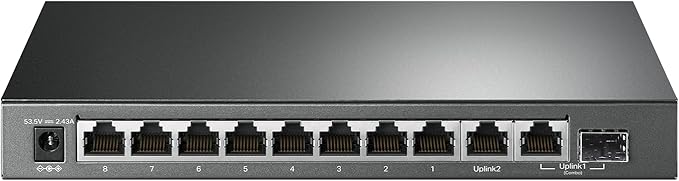 TP-Link TL-SG1210MP, 8 Port Gigabit PoE Switch, 8 PoE+ Ports @123W, w/ 2 Uplink by TP-Link