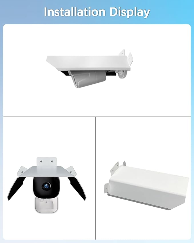 Universal Security Camera Sun Rain Cover Shield, Waterproof Protective Roof - Image 4