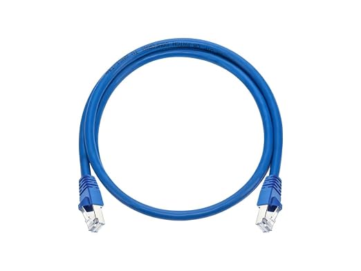 Monoprice Cat6A 3ft Blue Patch Cable Double Shielded 26AWG 10G Pure Bare Copper - Image 4