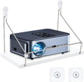 UNICRAFTALE White Small Mini Projector Shelf by UNICRAFTALE
