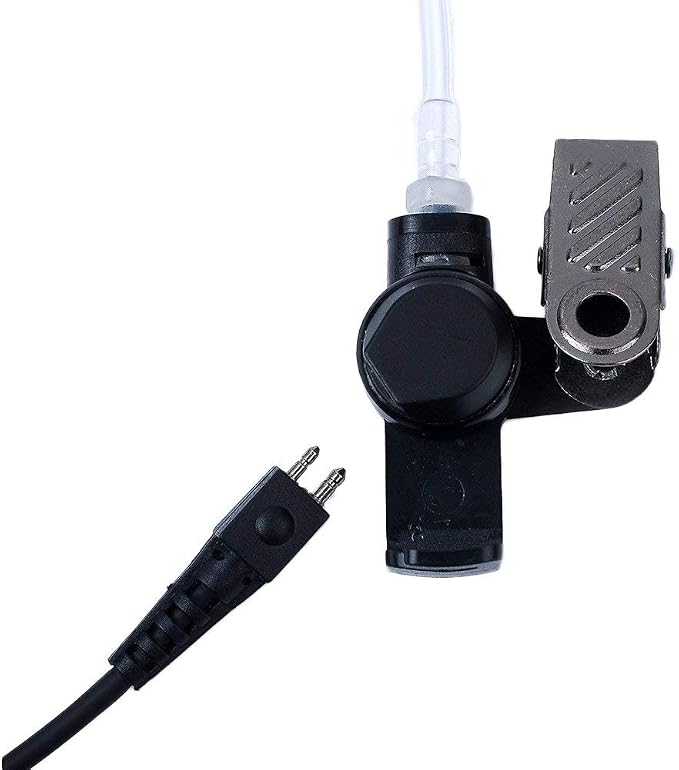 2 Pcs 2-Wire Surveillance Acoustic Tube Walkie Talkie Earpiece/Headset - Image 8
