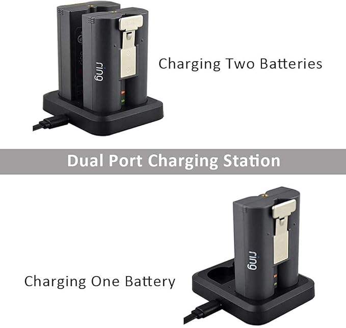 Battery Charger for Ring Rechargeable Battery, Dual Ring Battery Charger - Image 5