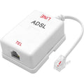 NECABLES DSL Filter for Phone Line 6 Inductors Version RJ11 6P2C Male to Female by NECABLES