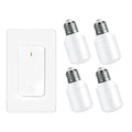 Remote Control E26 E27 Light Bulb Socket Adapter, Max 500W, No Wiring Needed by greencycle