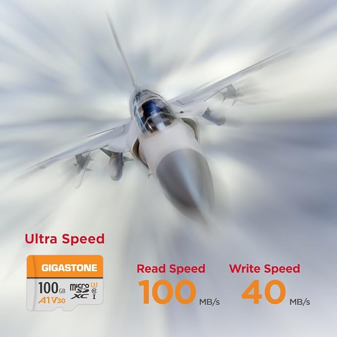 GIGASTONE 100GB Micro SD Card A1 V30, 4K Video Recording, Compatible - Image 2