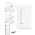WiFi Plug with Switch, Compatible with Alexa and Google Home via Tuya, Compact by greencycle