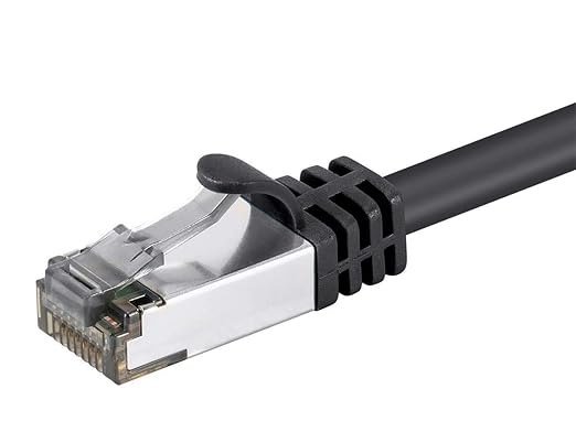 Monoprice Cat8 1ft Black Patch Cable Double Shielded 26AWG 2GHz 40G Pure Bare - Image 4