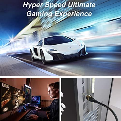 Cat 8 Ethernet Cable, 200FT High Speed Heavy Duty 26AWG Cat8 LAN Network Cable - Image 4