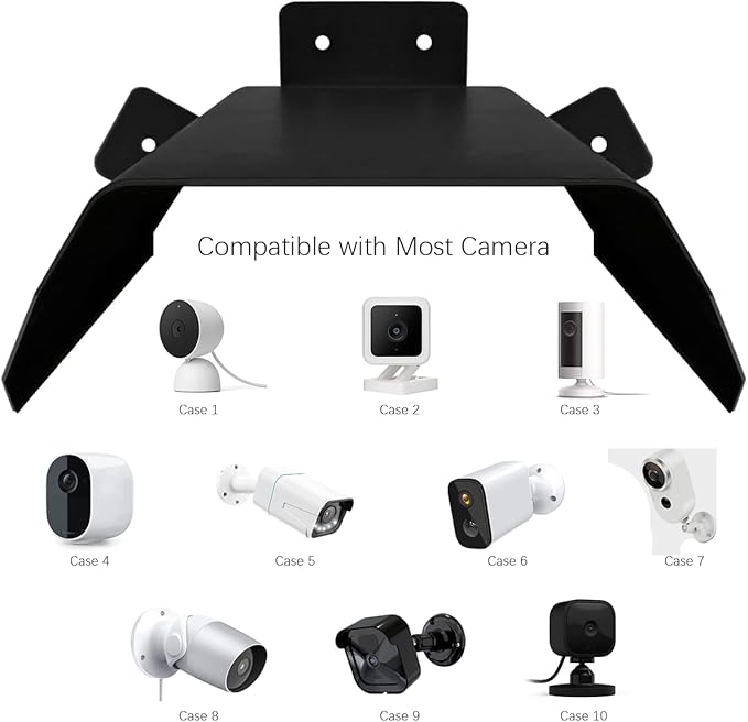 OOSSXX Universal Security Camera Sun Rain Cover Shield - Image 2