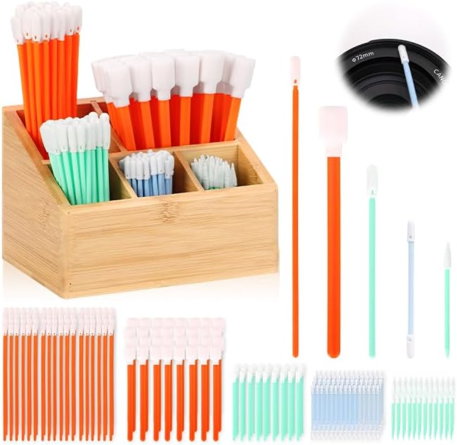 250 Pcs Foam Cleaning Swab Kit 5 Types Lint-Free Foam Swab Sticks by Unknown