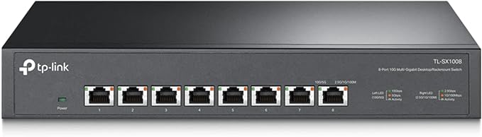 TP-Link TL-SX1008 | 8 Port 10G/Multi-Gig Unmanaged Ethernet Switch | by TP-Link