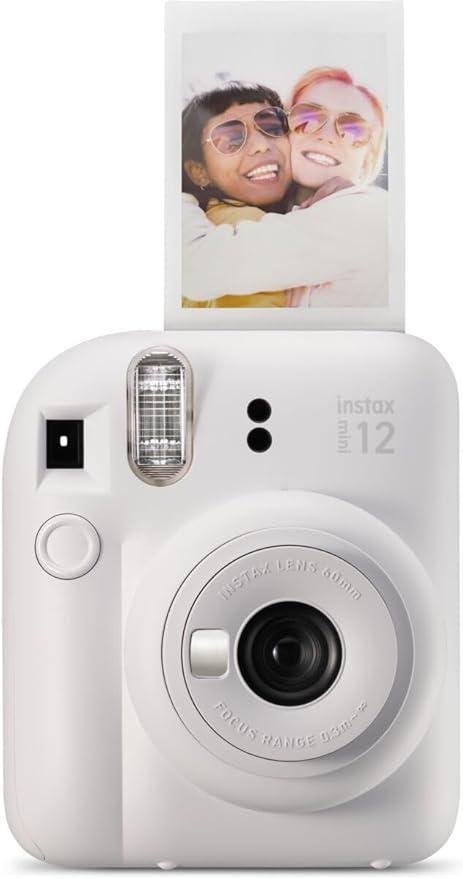 Fujifilm Instax Mini 12 Instant Film Camera, Clay White by FUJIFILM