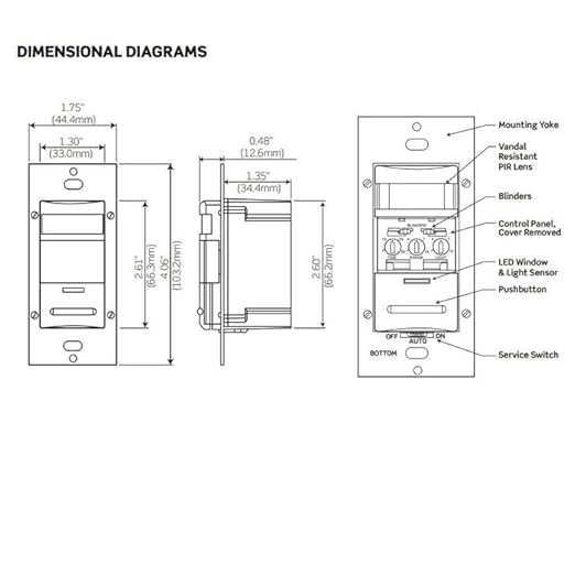 Leviton Decora 120/277-Volt Wall Switch Occupancy Sensor - Image 4