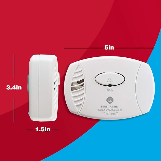 First Alert CO400 Carbon Monoxide Detector, Battery Operated Alarm - Image 7