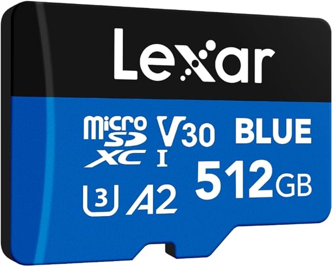 Lexar 512GB Blue Micro SD Card Up to 160MB/s, microSDXC UHS-I Memory Card - Image 9