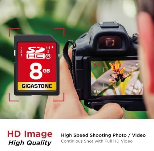 GIGASTONE 8GB SD Card 100-Pack UHS-I U1 Class 10 SDHC Memory Card Full HD Video - Image 4