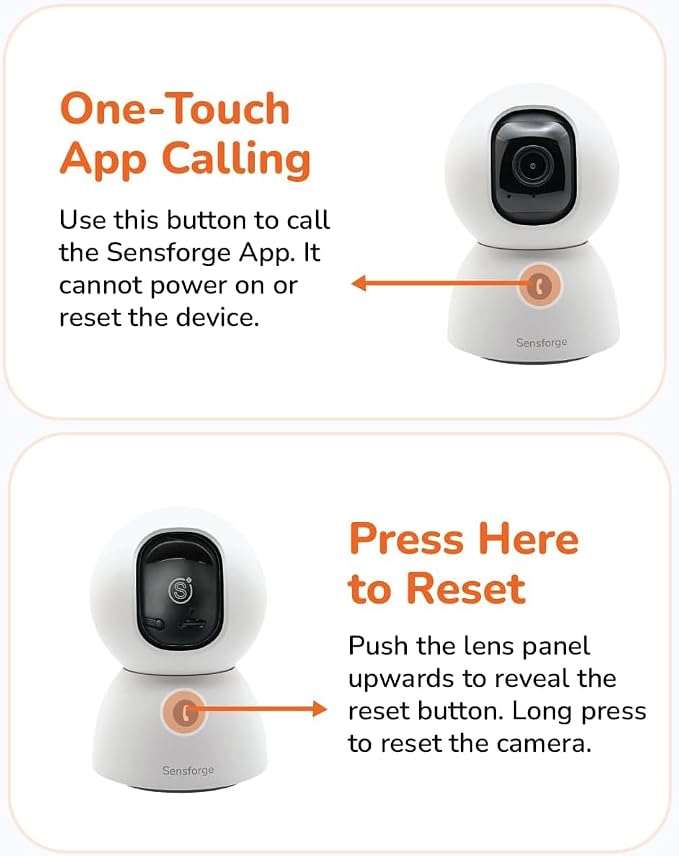 SensForge 2.5K Pan-Tilt Security Camera, 360° Dual-Band WiFi Camera - Image 7