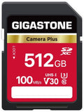 GIGASTONE 512GB SD Card, Camera Plus, UHS-I V30 U3 SDXC Memory Card High Speed by Gigastone