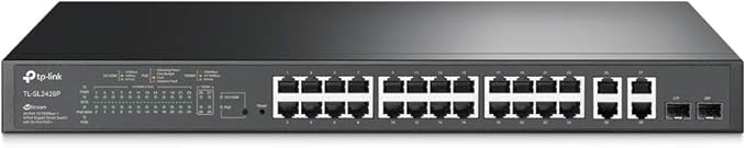 TP-Link Omada SL2428P | 24 Port Fast Ethernet Smart Managed PoE Switch |24 PoE+ by TP-Link