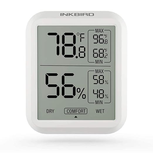 Inkbird ITH-20 Digital Thermometer Indoor Hygrometer Room Thermometer Humidity by Inkbird