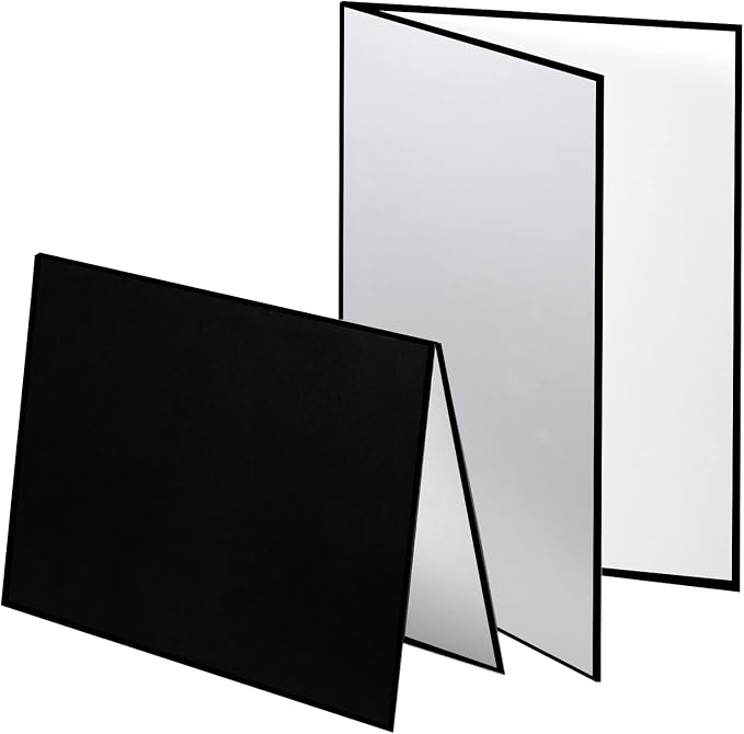 2PCS 3 in 1 12"x8" Photography Light Reflector Cardboard, A4 Paper Folding - Image 6