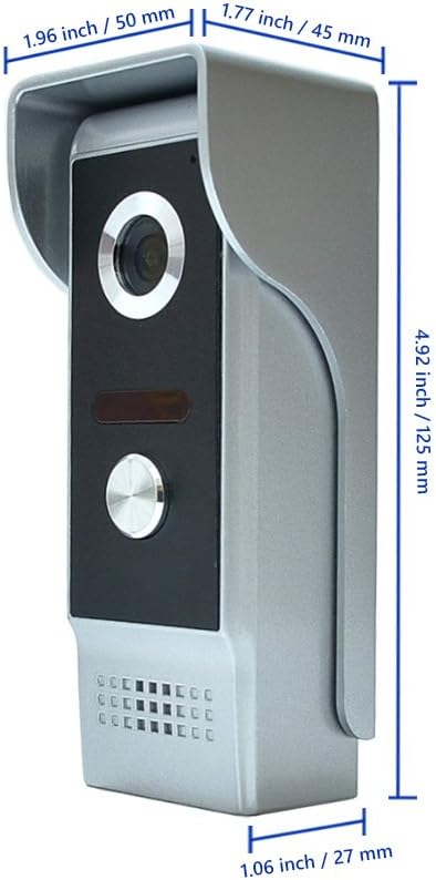 Wired Video Intercom System, 7 Inch Video Doorbell Door Camera Kit | Dual-way - Image 8