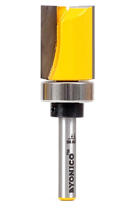 YONICO Router Bits Pattern Bit Flush Trim 3/4-Inch Diameter 1/4-Inch Shank by Yonico