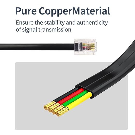 Phone Cable 50 Feet Long Telephone Line Cord - Image 4