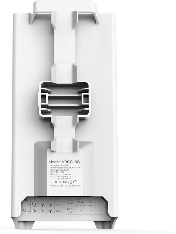 Vonets 1800Mbps Point-to-Point Wireless Bridge, 2KM Range, 5.8G WiFi Extender - Image 4