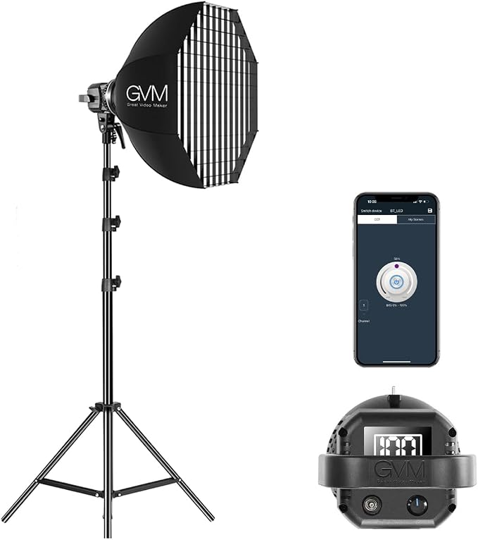 GVM 80W Photo Studio Lighting Kit, LED Video Light by GVMGreatVideoMaker