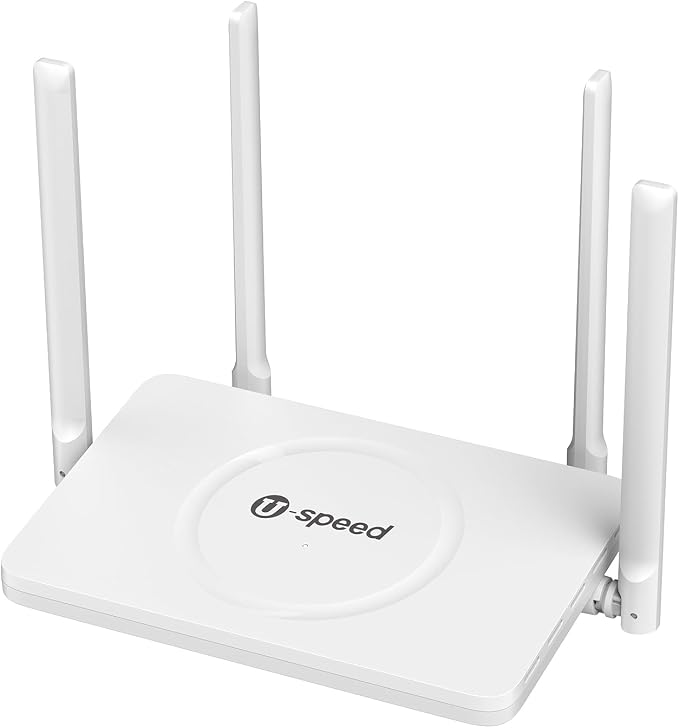 U-SPEED AC1200 WiFi Router Dual Band Wireless Internet Router, Speed Up to 1.2 by U-SpeedDirect