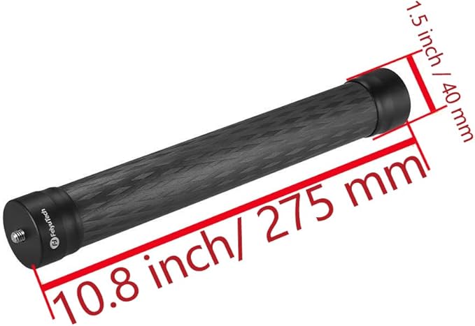 FeiyuTech 10.8" Carbon Fiber Extension Pole – Lightweight, Durable - Image 2