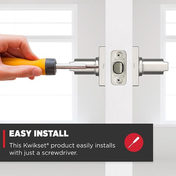 Kwikset Casey Hallway Passage and Bed/Bath Privacy Door Handle 4 Pack, 2 - Image 4