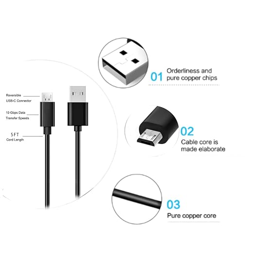 YCWZZH USB Charger Charging Cable Cord Compatible - Image 4