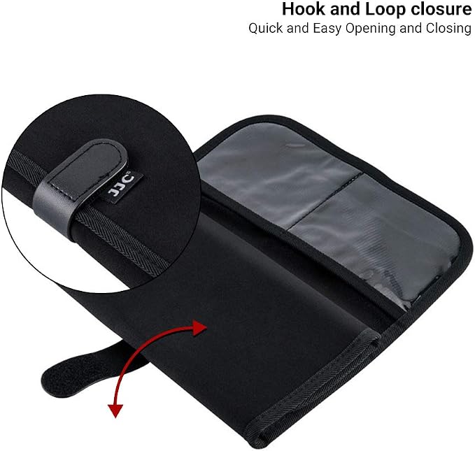 JJC 8 Pockets Lens Filter Case for Circular or Square Filters, Folding Filter - Image 3