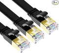 Yauhody CAT 8 Ethernet Cable, 1.5ft 3 Pack High Speed 40Gbps 2000MHz Flat SFTP by Yauhody