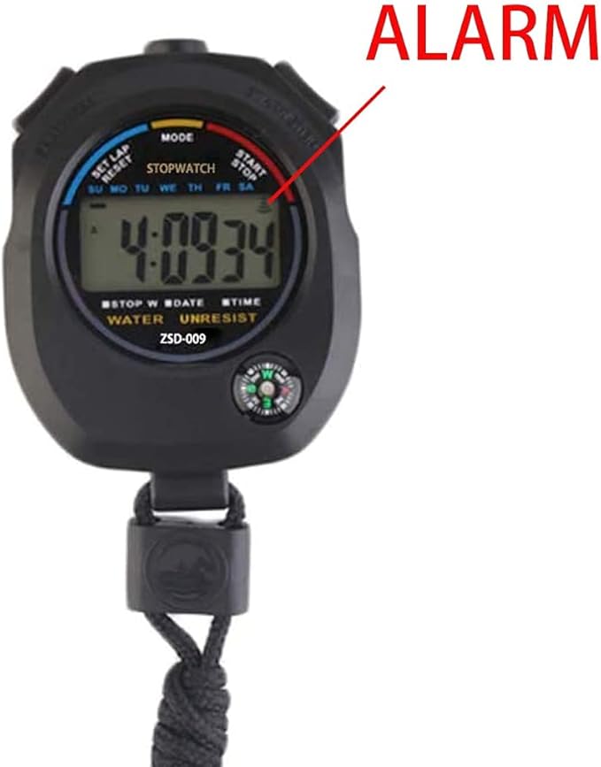 Multi-Function Electronic Digital Sport Stopwatch Timer, Large Display - Image 2