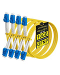 OS2 LC to LC Fiber Patch Cable, OFNP Singlemode Fiber Optic Cable 1G/10GB SMF by VANDESAIL