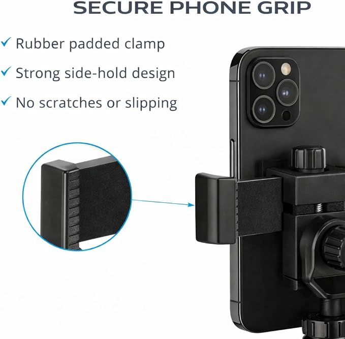 Acuvar 50” Phone Tripod with Rotating Mount – Vertical & Horizontal Filming - Image 6