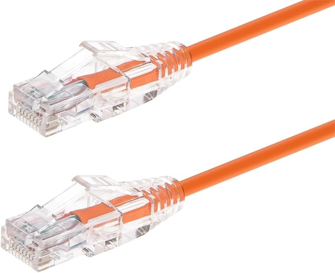Monoprice Cat6 6in Orange Component Level Patch Cable UTP 28AWG 550MHz Pure by Monoprice