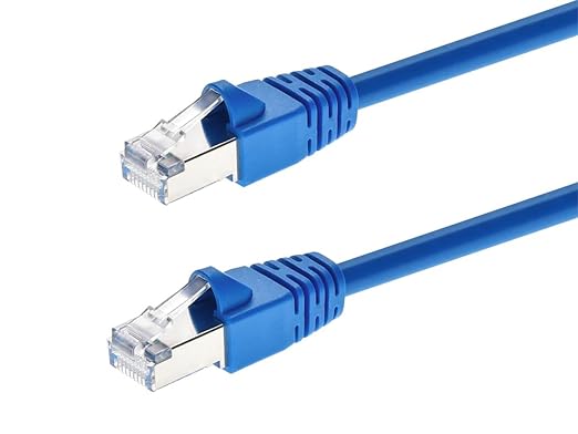 Monoprice 25FT 24AWG Cat6A 500MHz STP Ethernet Bare Copper Network Cable by Monoprice