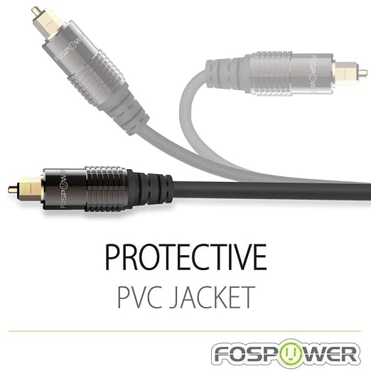 FosPower 24K Gold Plated Toslink to Mini Toslink Digital Fiber Optical S/PDIF - Image 6
