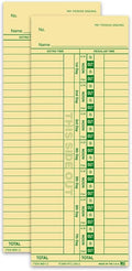 Time Clock Cards Front Load Manual Time Cards by Unknown