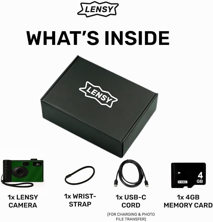 LENSY Screen Free Digital Camera | Four Built in Filters | Rechargeable - Image 3
