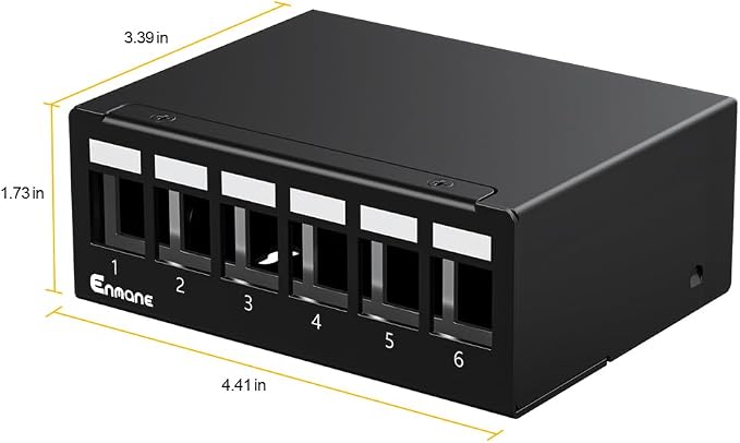 6 Port Patch Panel Blank Keystone Patch Panel STP&UTP Compatible - Image 4