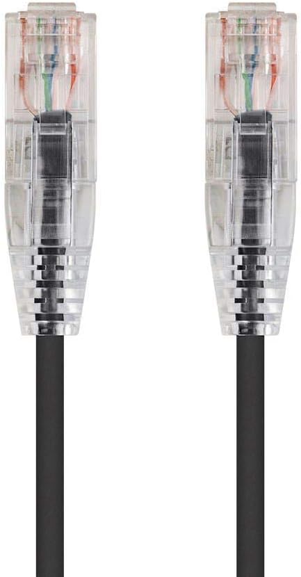 Monoprice Cat6 6in Black Component Level Patch Cable UTP 28AWG 550MHz Pure Bare by Monoprice