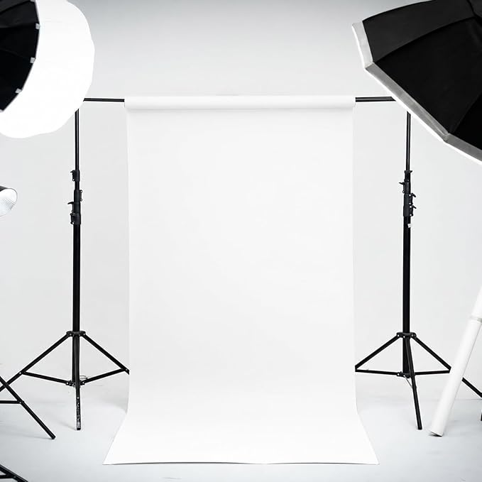 Kate Seamless Paper Backdrop for Photography White Photo Backdrop Paper - Image 2