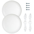 MAKERELE CP3540 Round Wall Cover Plate Kits, Include 2 x CP3540 Plate 2 x by MAKERELE